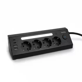 Huslog Vertikális elosztó LED-del USB-A, USB-C porttal