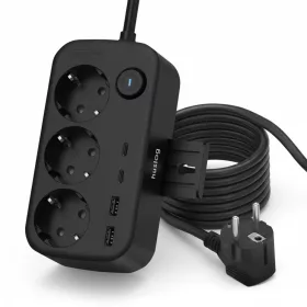 Huslog HUS1056 Hálózati elosztó telefontartóval USB-A, USB-C portt-5902983641483 1 kép