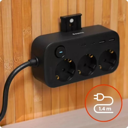 Huslog HUS1056 Hálózati elosztó telefontartóval USB-A, USB-C portt-5902983641483 8 kép