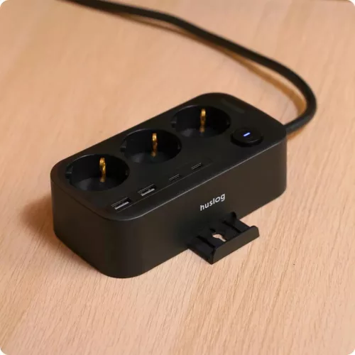 Huslog HUS1056 Hálózati elosztó telefontartóval USB-A, USB-C portt-5902983641483 9 kép