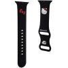 Hello Kitty Szilikon Kitty Fej Szíj Apple Watch 42/44/45/49mm - Feket-3666339211967 3 kép