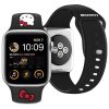 Hello Kitty Szilikon Kitty Fej Szíj Apple Watch 42/44/45/49mm - Feket-3666339211967 4 kép