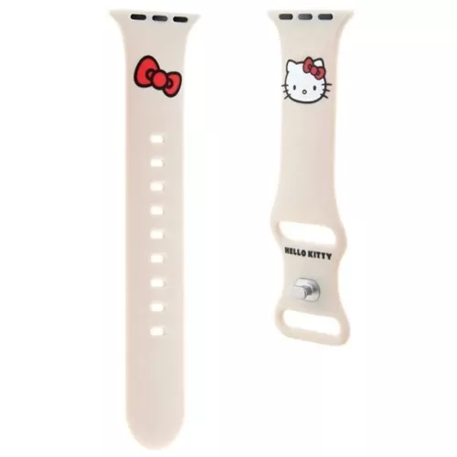 Hello Kitty Szilikon Kitty Fej szíj Apple Watch 38/40/41mm - bézs-3666339190293 3 kép