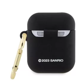 Hello Kitty Szilikon 3D Cica Fej tok AirPods 1/2 - fekete-3666339189631 2 kép