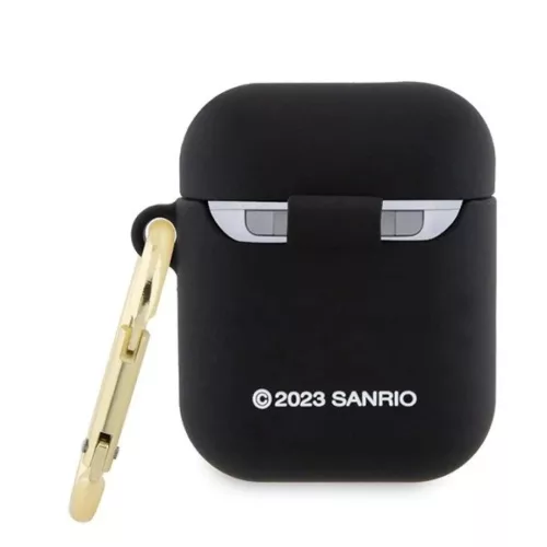 Hello Kitty Szilikon 3D Cica Fej tok AirPods 1/2 - fekete-3666339189631 2 kép