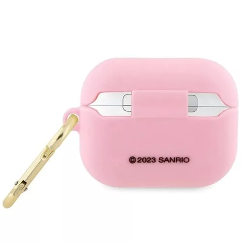 Hello Kitty Szilikon 3D Kitty Fej tok az AirPods Pro-hoz - rózsaszín-3666339189686 2 kép