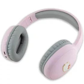 Hello Kitty Rózsaszín Metal Logo Bluetooth on-ear fejhallgató-3666339190491 2 kép