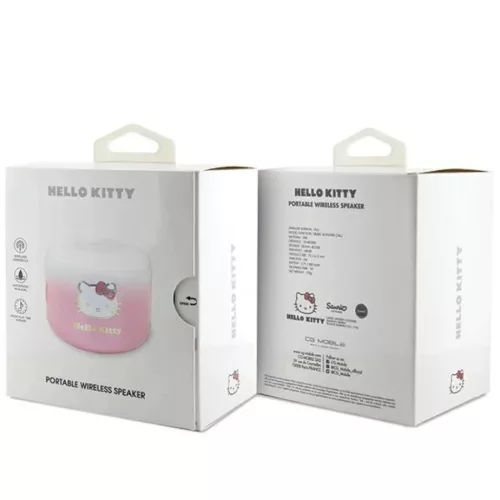 Bluetooth hangszóró Hello Kitty Electroplate Gradient - rózsaszín-3666339190521 4 kép