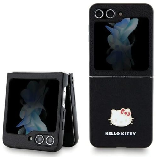 Hello Kitty Metal Logo Kitty Head tok Samsung Galaxy Z Flip 5 - fekete-3666339217235 1 kép