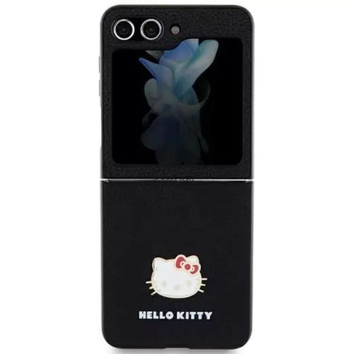 Hello Kitty Metal Logo Kitty Head tok Samsung Galaxy Z Flip 5 - fekete-3666339217235 3 kép