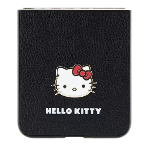 Hello Kitty Metal Logo Kitty Head tok Samsung Galaxy Z Flip 5 - fekete-3666339217235 5 kép