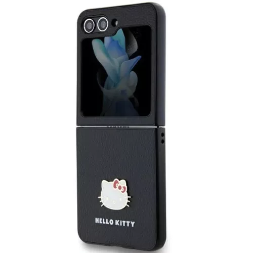 Hello Kitty Metal Logo Kitty Head tok Samsung Galaxy Z Flip 5 - fekete-3666339217235 6 kép