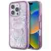  iPhone 16 Pro Max 6.9" lila/lila Hello Kitty HKHCP16XL50PPU keménytok Liquid Glitter 50TH Anniversary Party tok