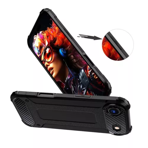  iPhone 17 Air Fekete Hybrid Armor páncél tok-5907769379420 5 kép