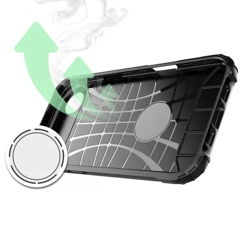  iPhone 17 Air Fekete Hybrid Armor páncél tok-5907769379420 6 kép