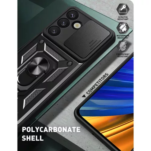  Samsung Galaxy S26 Ultra Fekete Hybrid Armor Camshield tok-5907769381454 6 kép