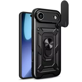  iPhone 17 Air Fekete Hybrid Armor Camshield tok