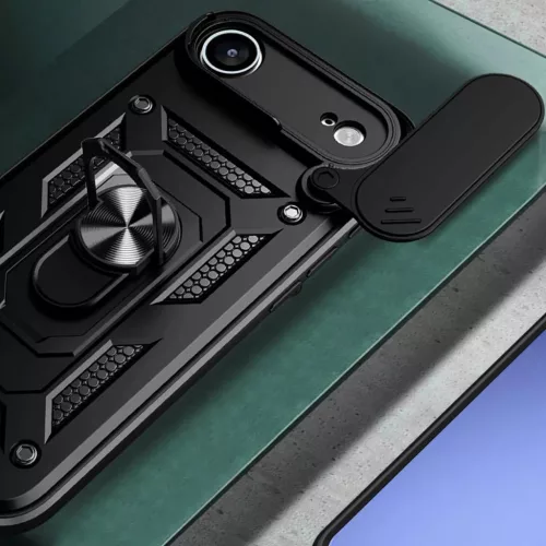  iPhone 17 Air Fekete Hybrid Armor Camshield tok-5907769379383 3 kép