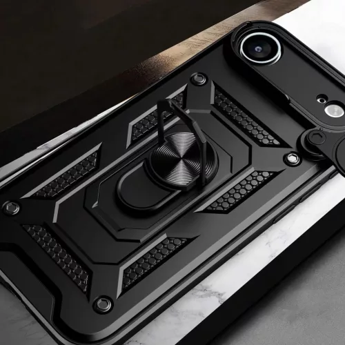  iPhone 17 Air Fekete Hybrid Armor Camshield tok-5907769379383 5 kép