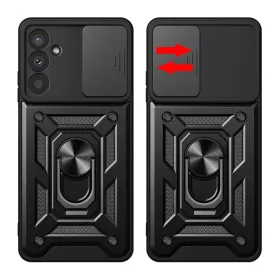 Hybrid Armor Camshield tok Samsung M14 kameravédővel - fekete-9145576282489 2 kép
