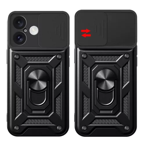 Hybrid Armor Camshield iPhone 16 Páncélos Tok Kamerafedéllel és Á-5907769365294 9 kép