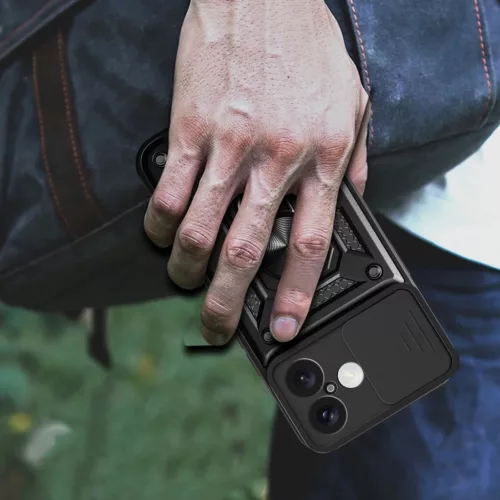 Hybrid Armor Camshield iPhone 16 Páncélos Tok Kamerafedéllel és Á-5907769365294 10 kép
