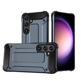   Hybrid Armor tok Samsung Galaxy S25 páncélozott hibrid tok - kék