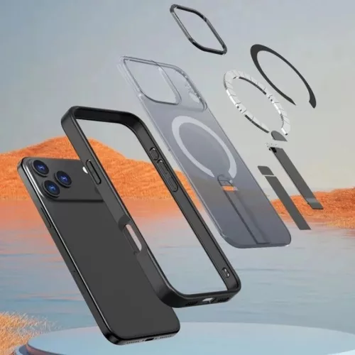  Samsung Galaxy S26 Ultra Fekete Hybrid Armor X tok állvánnyal, MagS-5907769381386 8 kép