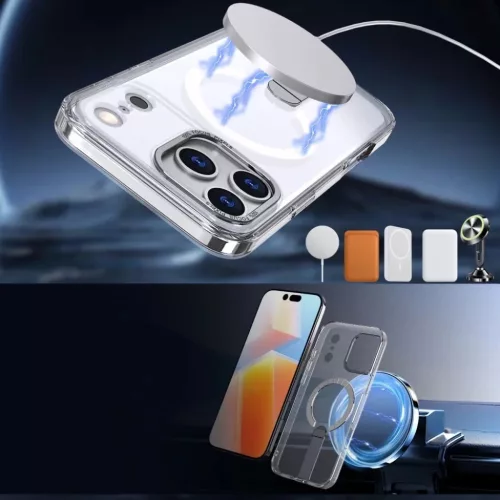  Samsung Galaxy S26 Átlátszó Hybrid Armor X tok állvánnyal, MagSa-5907769381355 4 kép