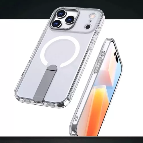  Samsung Galaxy S26 Átlátszó Hybrid Armor X tok állvánnyal, MagSa-5907769381355 5 kép