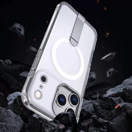  Samsung Galaxy S26 Átlátszó Hybrid Armor X tok állvánnyal, MagSa-5907769381355 6 kép