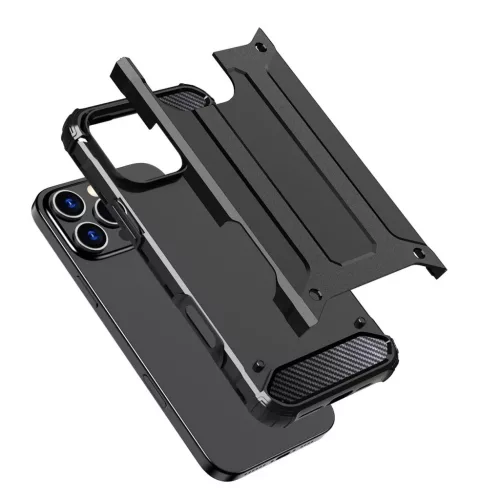 Hybrid Armor iPhone 16 Pro fekete tok-5907769365232 7 kép