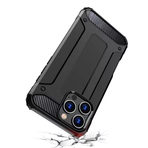 Hybrid Armor iPhone 16 Pro fekete tok-5907769365232 8 kép