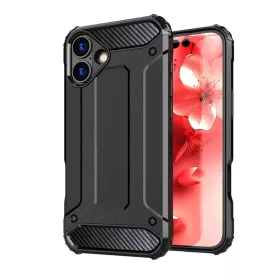 Hibrid Páncél iPhone 16 Tok - Fekete-5907769365218 2 kép