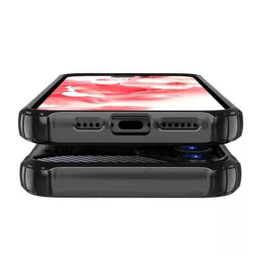 Hibrid Páncél iPhone 16 Tok - Fekete-5907769365218 9 kép