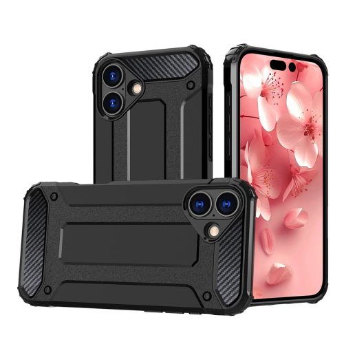 Hybrid Armor tok iPhone 16e - Fekete-5907769376924 1 kép
