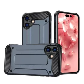 Hybrid Armor tok iPhone 16e/17e-hez - Kék