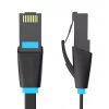 Lapos hálózati kábel UTP CAT6 Vention IBJBX RJ45 Ethernet 1000Mbps 50m Fekete