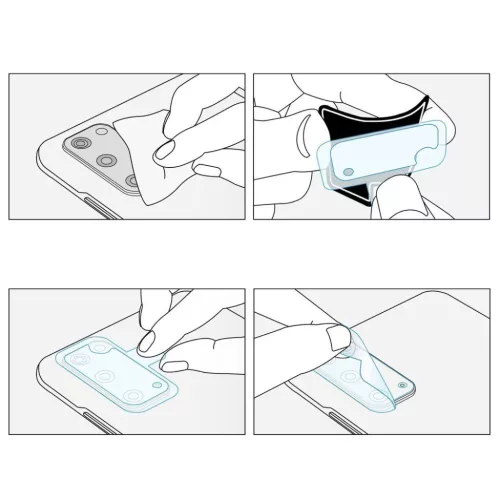 Ringke Invisible Defender 0.25 mm kameralencse védő üvegfólia Sams-8809716071937 4 kép