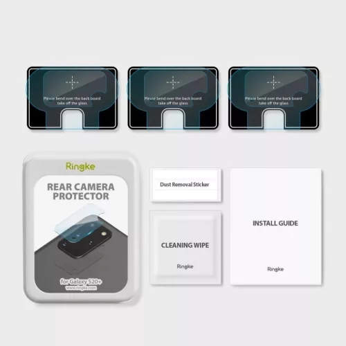 Ringke Invisible Defender 0.25 mm kameralencse védő üvegfólia Sams-8809716071937 10 kép