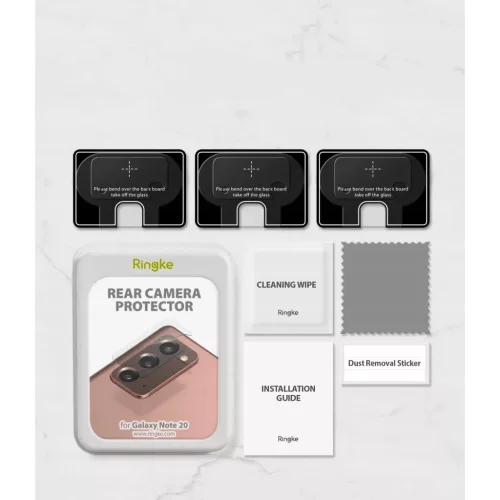 Ringke Invisible Defender 3x ID kameralencse védő üvegfólia 0.15mm-8809716078417 3 kép