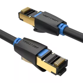 CAT8 SFTP RJ45 Ethernet Hálózati Kábel 40Gbps 1m Fekete-6922794742819 2 kép