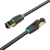 CAT8 SFTP RJ45 Ethernet Hálózati Kábel 40Gbps 1m Fekete-6922794742819 3 kép