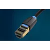 CAT8 SFTP RJ45 Ethernet Hálózati Kábel 40Gbps 1m Fekete-6922794742819 7 kép