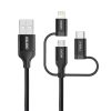 Choetech 3in1 MFI kábel USB - USB Type C / micro USB / Lightning (3A -6971824971620 1 kép