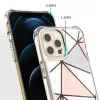iPhone 12 Pro Max TPU szilikon tok geometriai mintával Alphajack (EPO- 4 kép