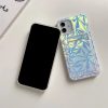 iPhone 13 TPU tok színjátszó gyémánt mintával, kártyatartóval - 1 kép