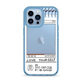   iPhone 13 átlátszó TPU tok Love Yourself mintával Alphajack