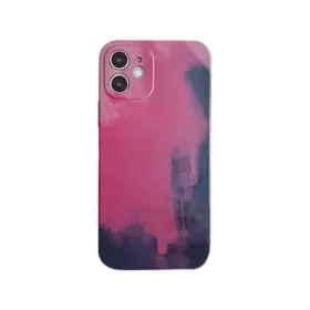  iPhone 13 mini TPU tok színes mintával Alphajack (C1) lila rózsaszín
