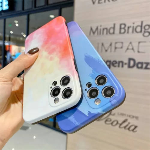 iPhone 13 mini TPU tok színes mintával Alphajack (C1) lila rózsasz�- 4 kép